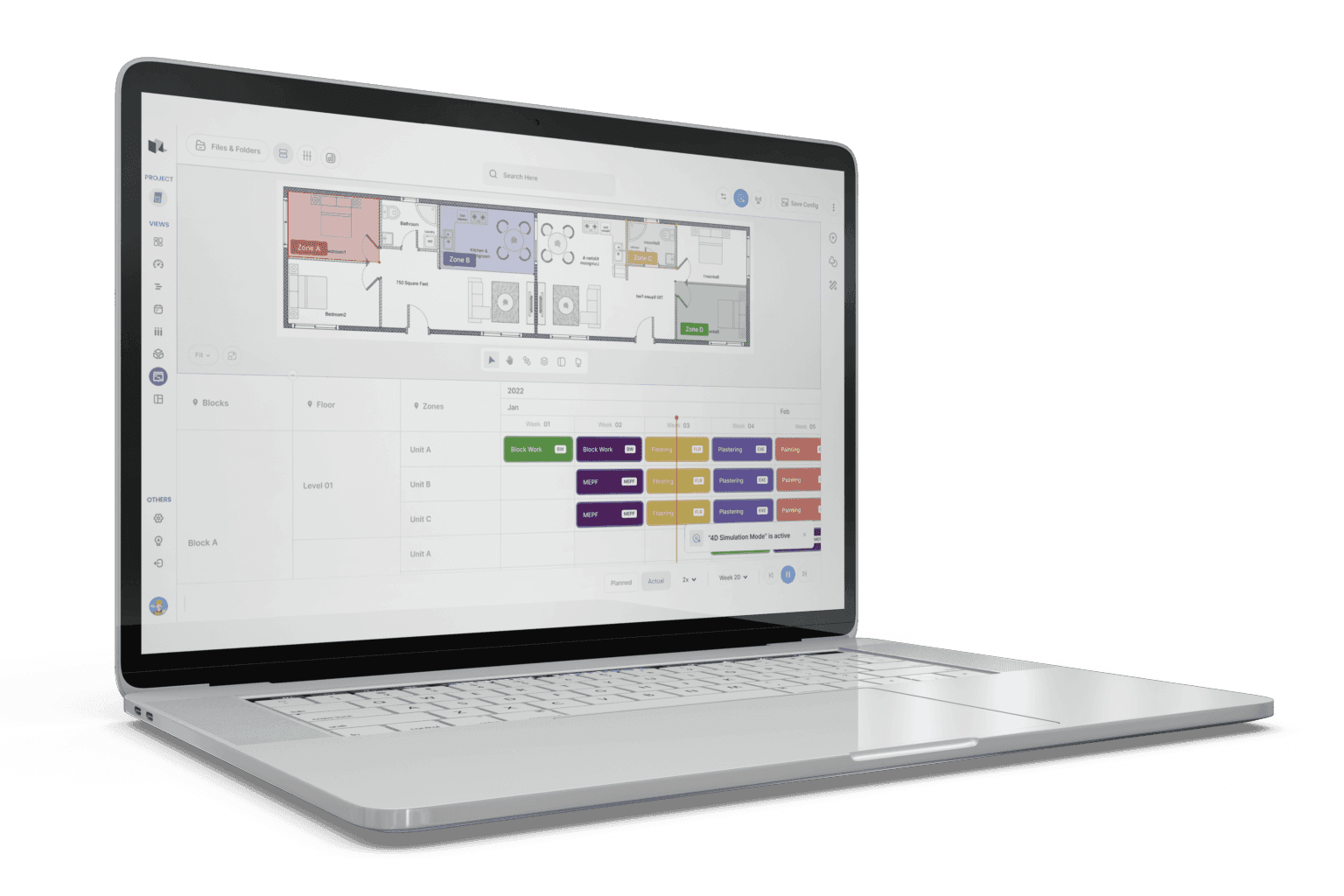 VisiLean Takt Planning on laptop