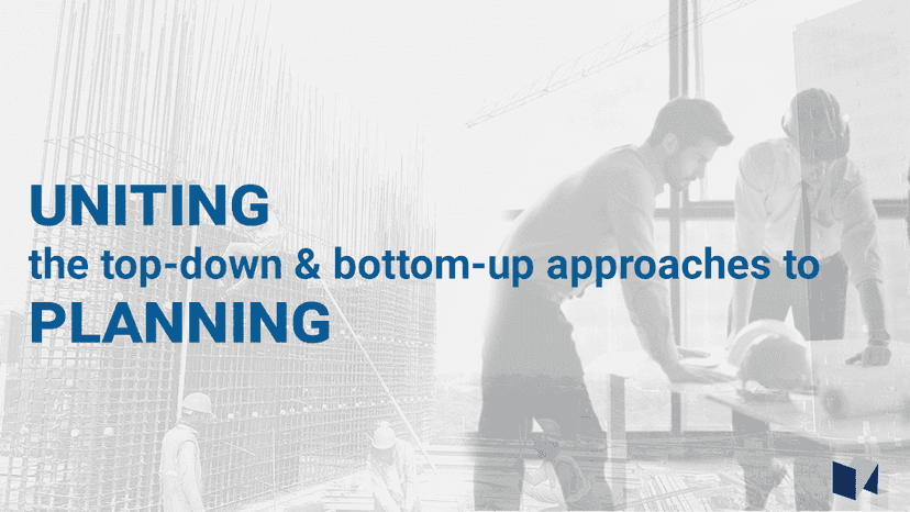 Uniting the top-down and bottom-up approaches to planning